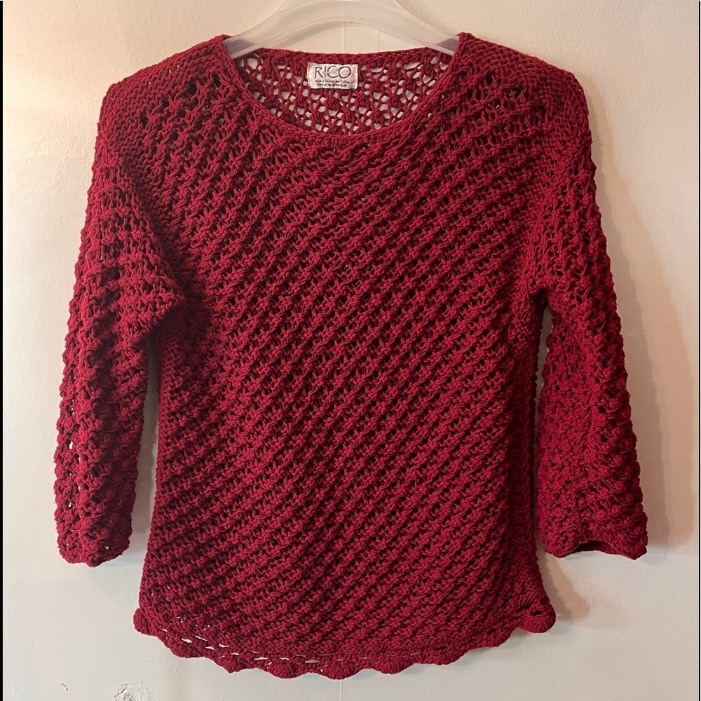 Rico Crocheted Sweater